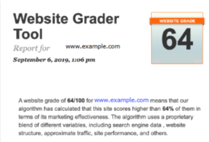 website overall grade