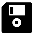 Icon of floppy disk