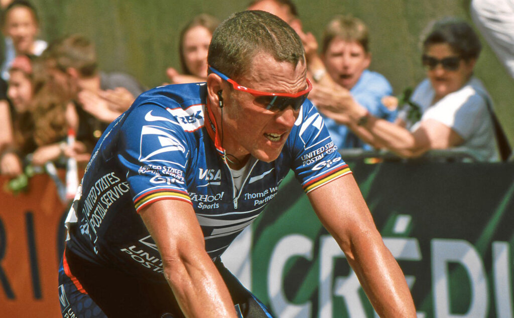 Lance Armstrong 2002 in the "Midi Libre